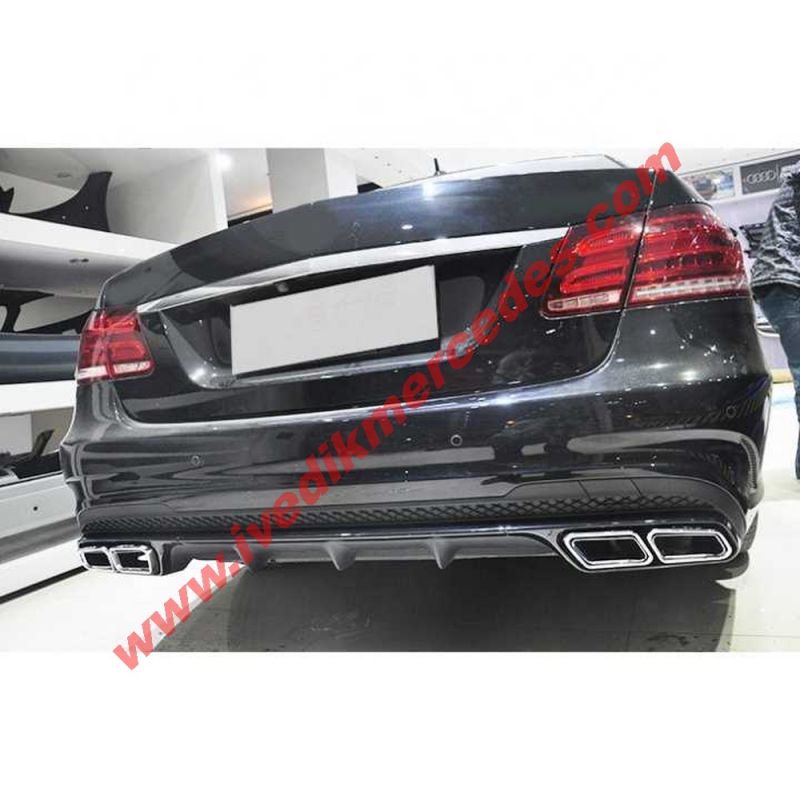 MERCEDES W212 E63 DİFÜZÖR & EGZOZ SETİ (SİLVER EGZOZ İLE ) (AMG MAKYAJLI KASA 2013-2016)