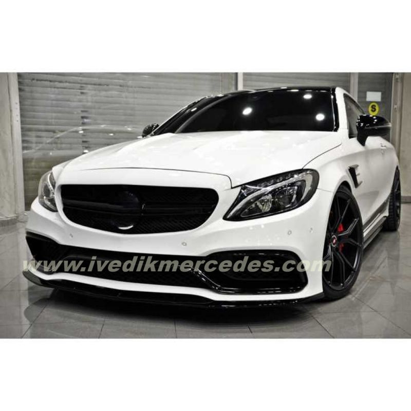 MERCEDES W205 2014-2018 C63 ÖN TAMPON & PANJUR SETI (Siyah Trimler)
